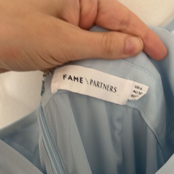Fame and Partners Light Blue Maxi Dresses - Picture 3 of 6